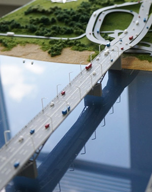 Макет автодорожного моста